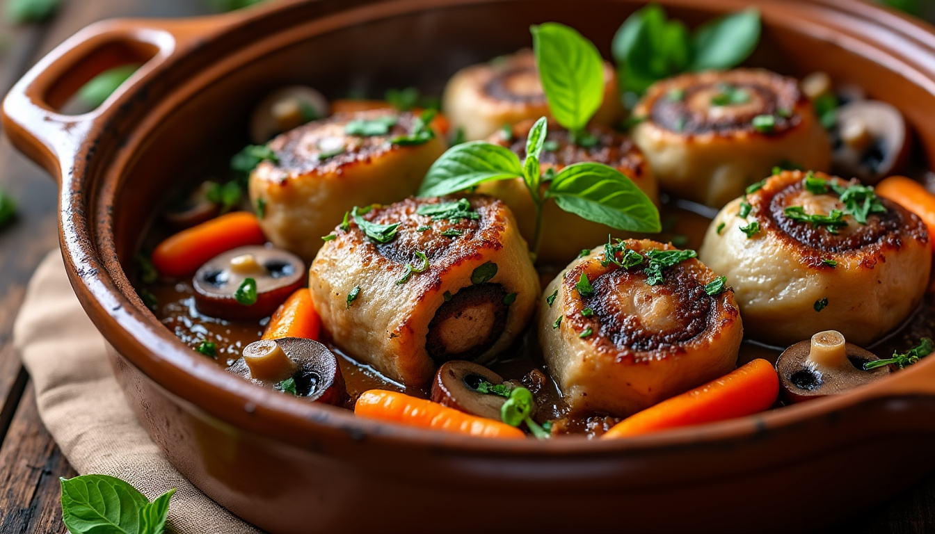 découvrez notre recette de paupiettes de veau en cocotte, un plat réconfortant et savoureux, facile à préparer pour un repas familial convivial. inspirez-vous de nos astuces pour réussir cette spécialité traditionnelle !