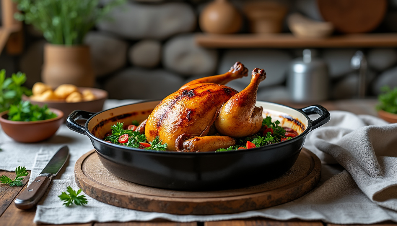 découvrez la recette traditionnelle facile de la pintade en cocotte : une volaille savoureuse mijotée avec des ingrédients simples pour un plat familial gourmand et authentique.